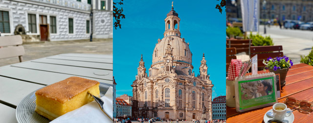 Dresdens Altstadt Führung mit Kaffeetrinken